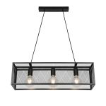 D'Lite Luce Pendente Merkem Ghiaccio Nero | Adatto Per 3x E27