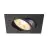 SLV New Tria 68 Faretti Aluminium Nero Piazza | Ritaglio 68mm - Adatto per 1x GU10 