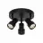 Nordlux Boston Luce da soffitto 3-rondel Metallo Nero | Adatto per 3x GU10