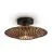 Good&Mojo Luce da soffitto Kalimantan Bambù Nero | Adatto per 1x E27 