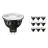 Confezione Multipack 10x Philips Master LED Faretti GU5.3 MR16 6.7W 440lm 60D - 930 Luce Calda | Miglior resa cromatica - Dimmerabile - Sostitutiva 35W