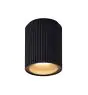 Nordlux Kyklop Luce da soffitto Aluminium e Vetro Nero | 86mm - IP54 - Adatto per GU10