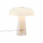 DFTP by Nordlux Lampada Da Tavolo Glossy Marmo e Vetro Rosa | 220mm - Adatto per 1x E14