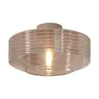 It's about RoMi Luce da soffitto Verona Vetro Marrone | Adatto per 1x E27 