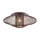 Good&Mojo Luce da soffitto Maui Bambù Burgundy L | Adatto per 1x E27 