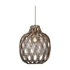Good&Mojo Luce Pendente Mendoza Bambù Burgundy L | Adatto per 1x E27 